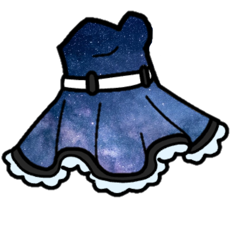 Гача одежда на прозрачном фоне