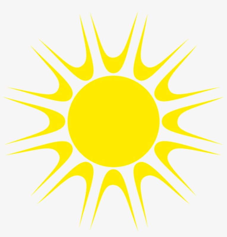 Солнышко на белом фоне