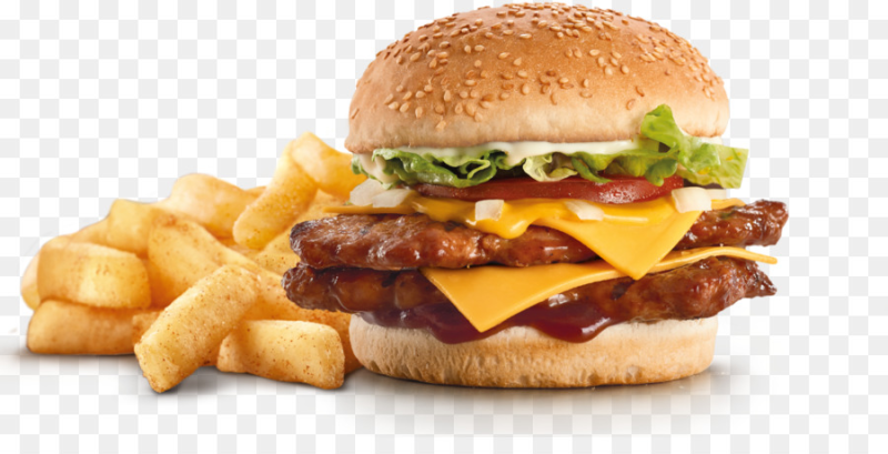 Гамбургер на белом фоне