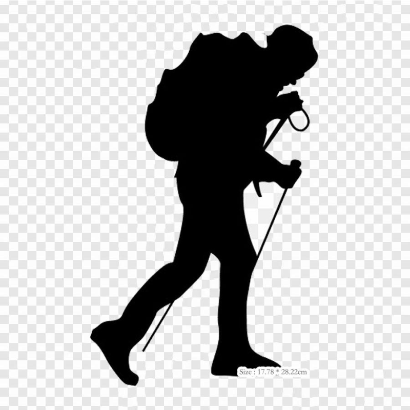 Турист силуэт