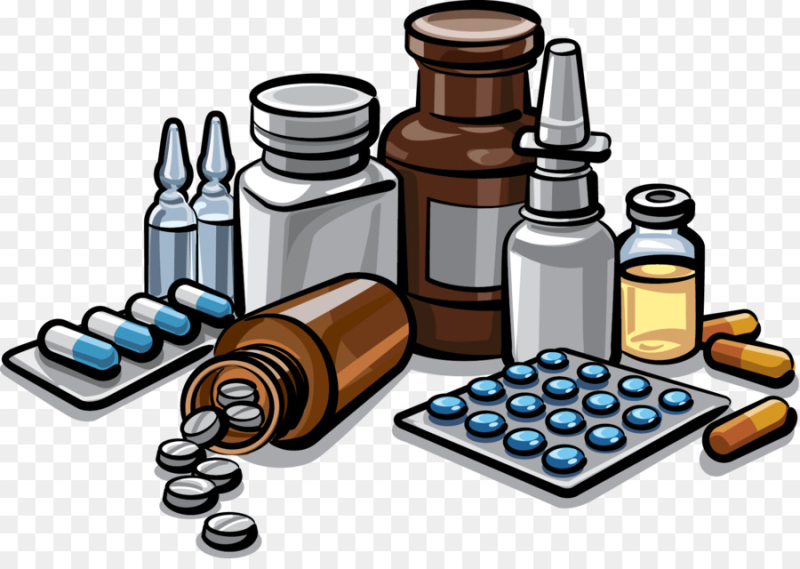 Лекарственные средства на прозрачном фоне