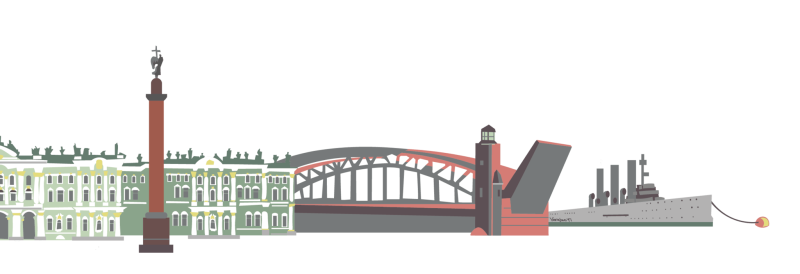 Силуэт города Санкт-Петербург