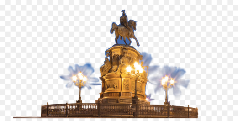 Питер достопримечательности на белом фоне