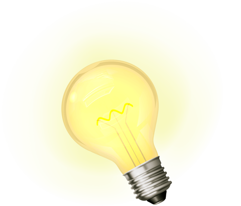 Лампочка нарисованная