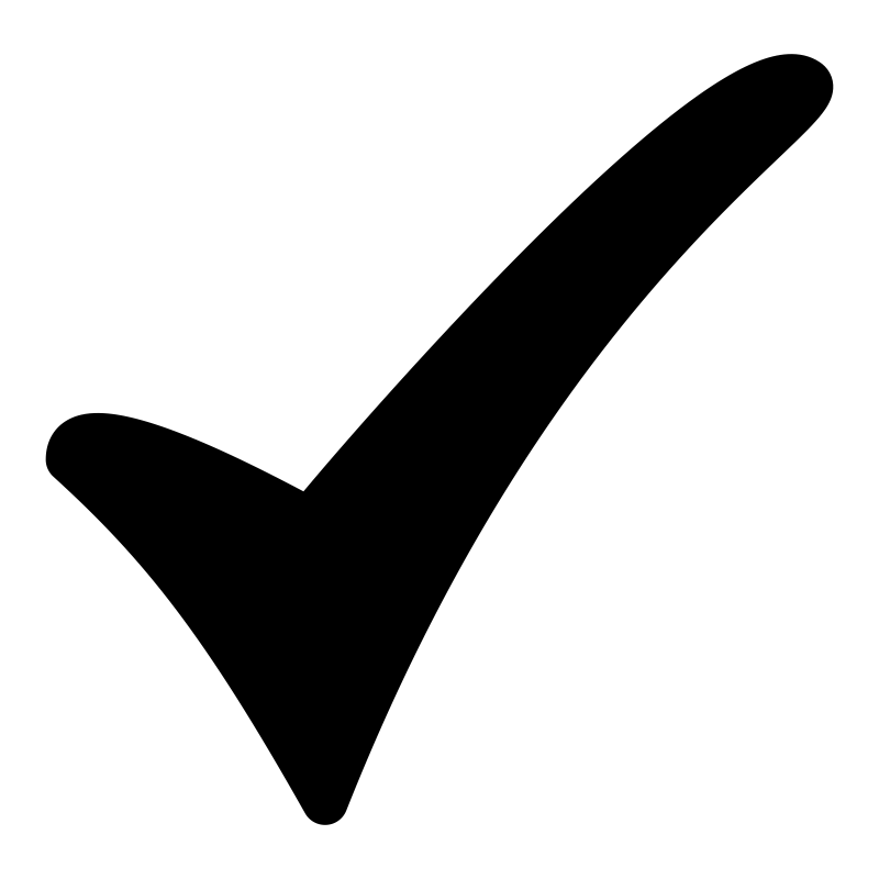 Пиктограмма галочка