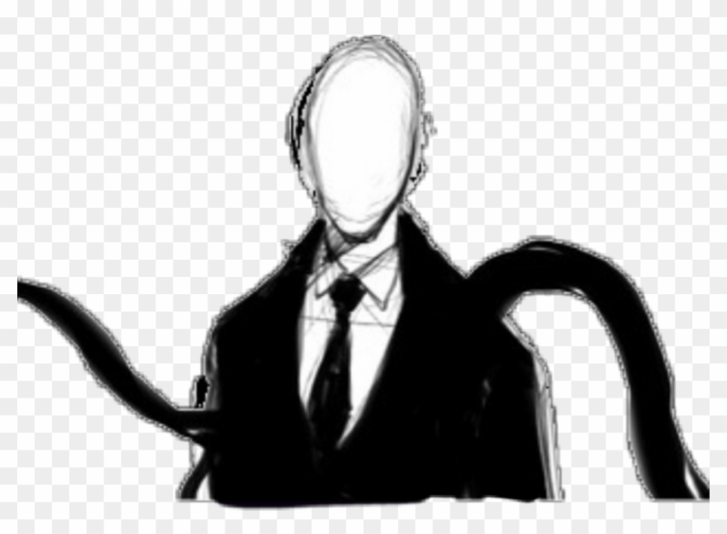 Слендермен на прозрачном фоне