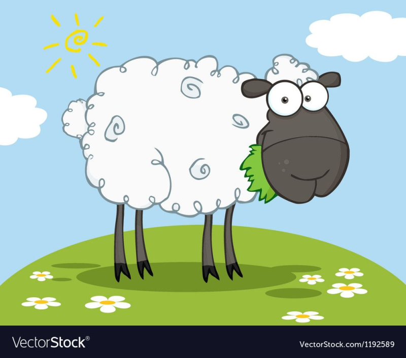 Овечка из мультика