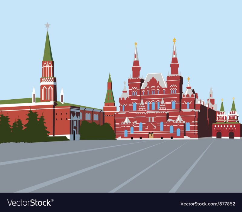 Спасская башня Московского Кремля вектор