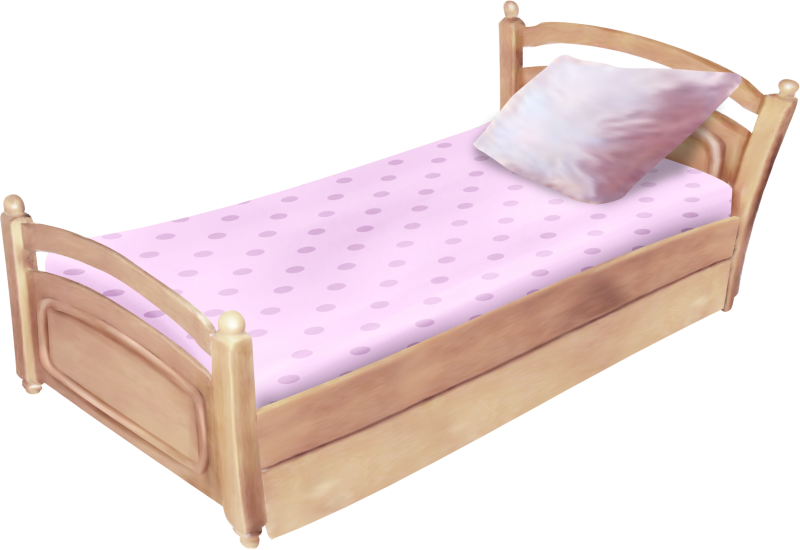 Детская кровать на прозрачном фоне