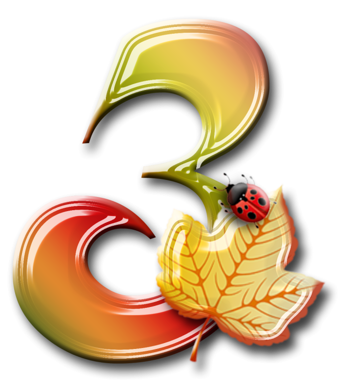 Осенние буквы русского алфавита