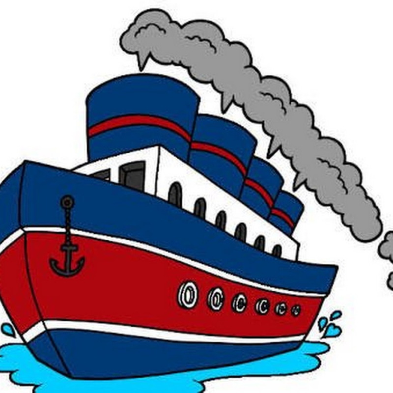 Пароход рисунок