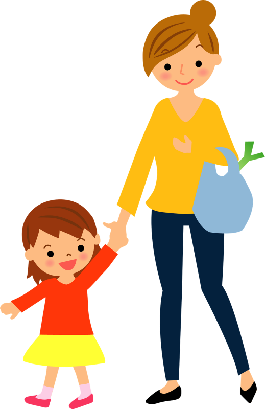 Мама с ребенком вектор