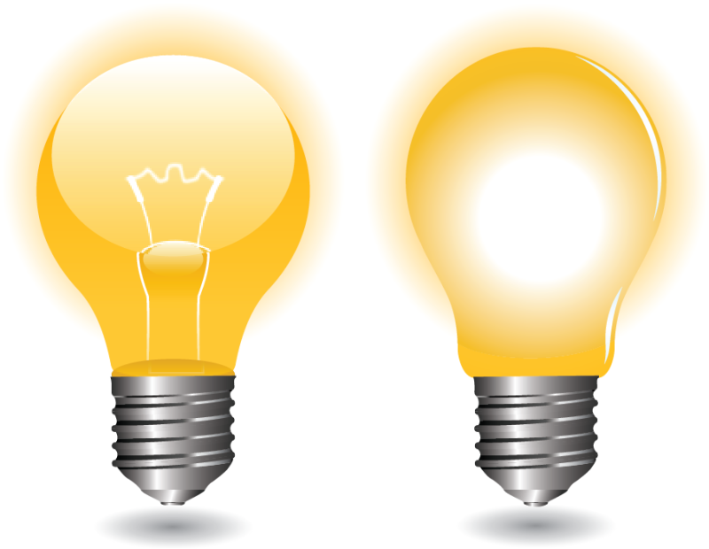 Лампочка вектор