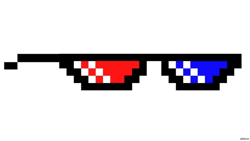 Пиксельные очки MLG