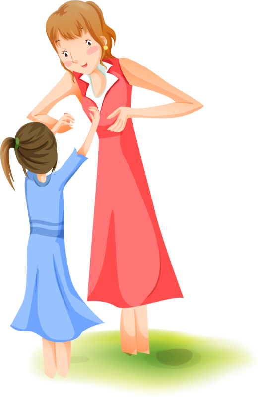 Мама с ребенком рисунок