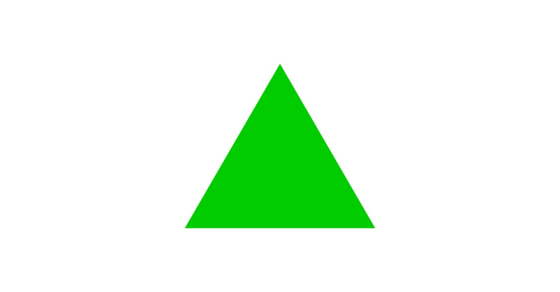 Треугольник зеленого цвета
