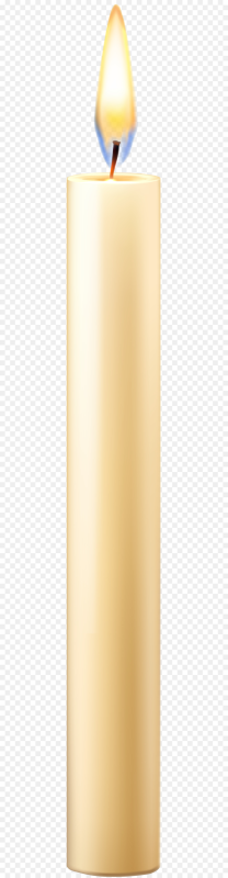 Церковная свеча на прозрачном фоне