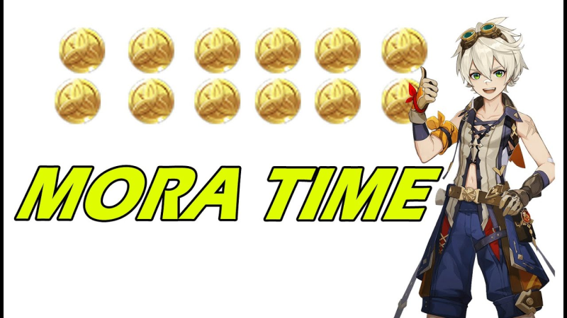 Мора Геншин Импакт на прозрачном фоне