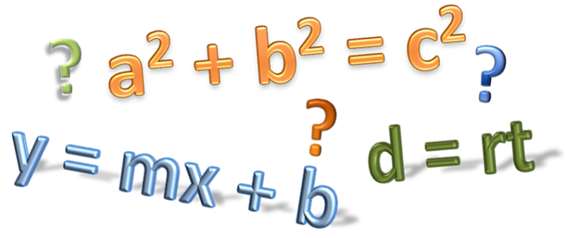 Математический клипарт на прозрачном фоне