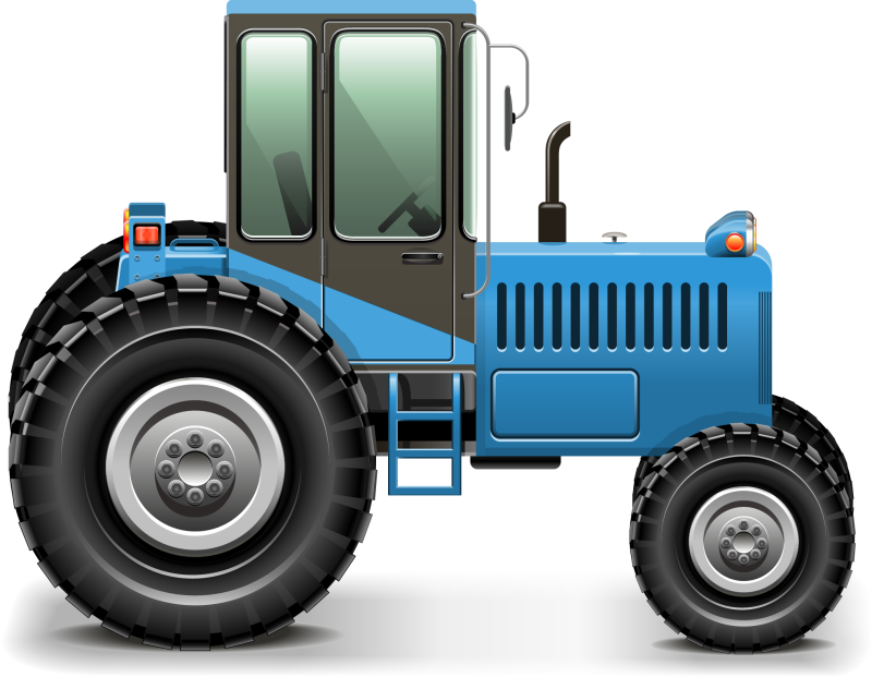 Трактор мультяшный