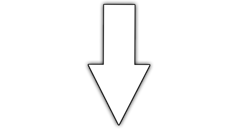 Стрелочка вниз белая