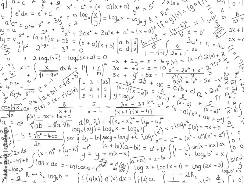 Математические формулы фон