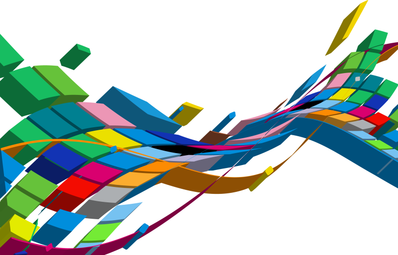 Абстрактные линии на белом фоне