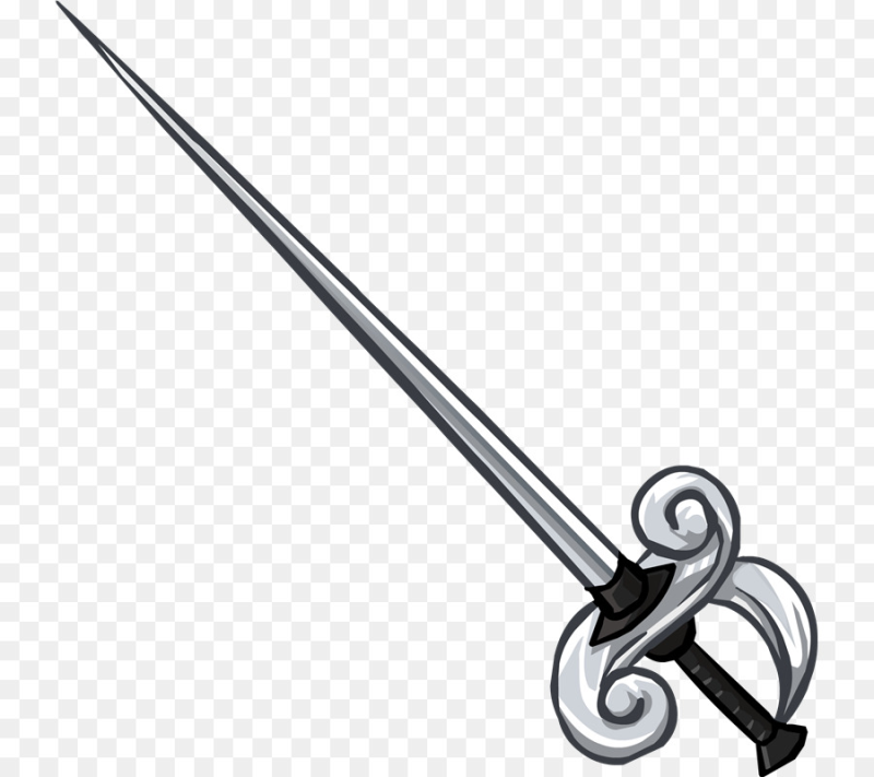 Рапира на прозрачном фоне