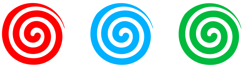 Спираль на белом фоне