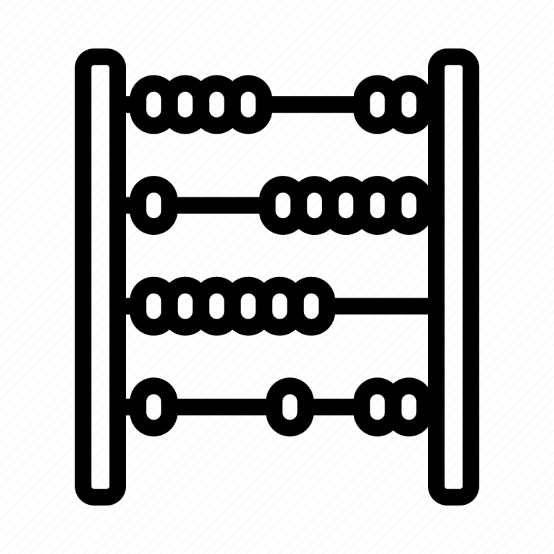 Счеты без фона