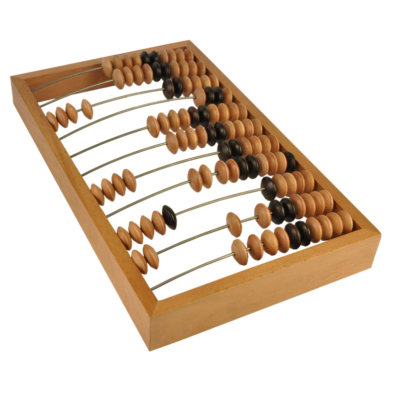 Счёты деревянные на прозрачном фоне