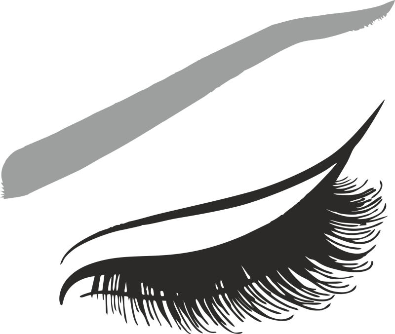 Ресницы без фона