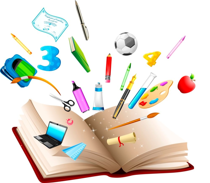 Школьные атрибуты без фона