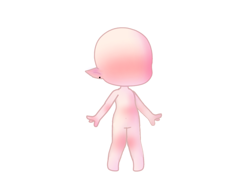 Гача тело без фона