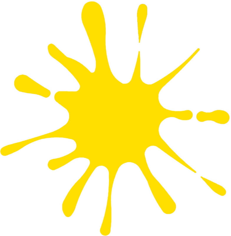 Клякса желтого цвета