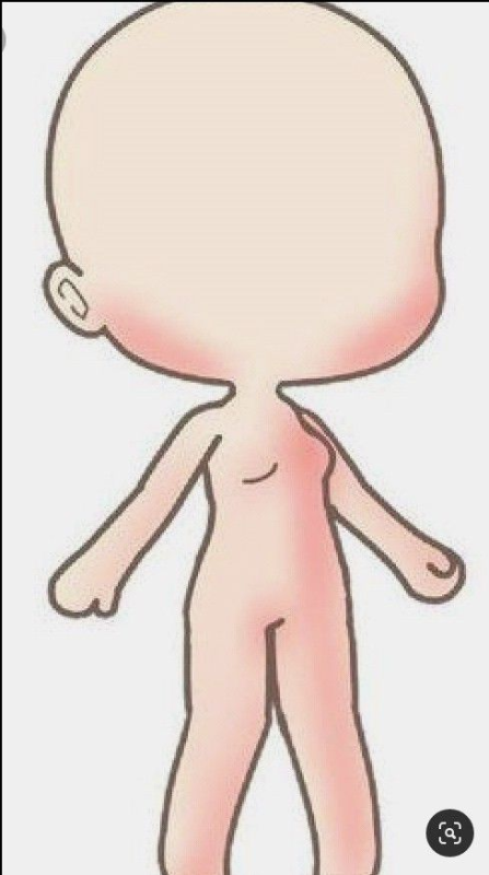 Гача тело без фона