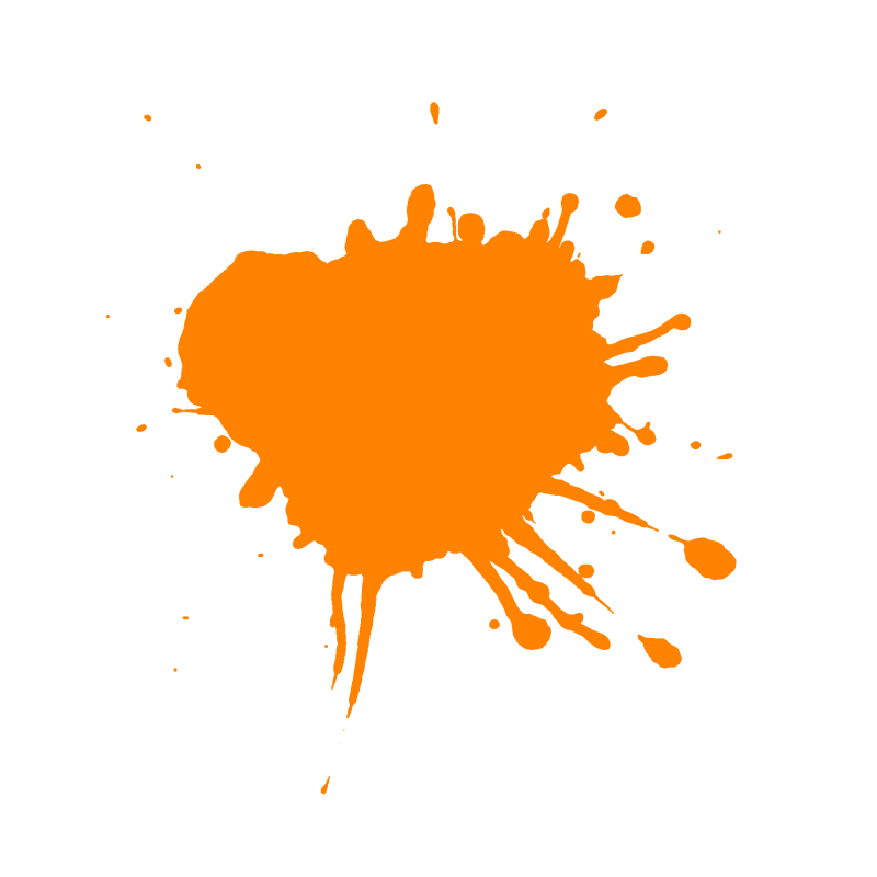 Цветные Кляксы на прозрачном фоне
