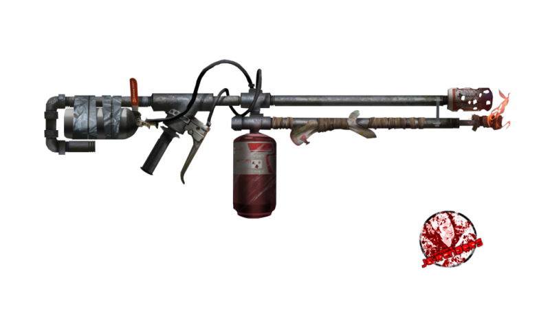 Огнемёт без фона