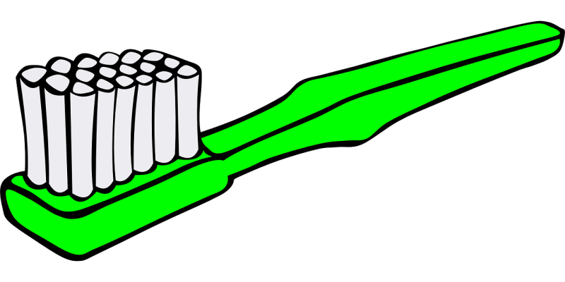 Рисование зубной щеткой
