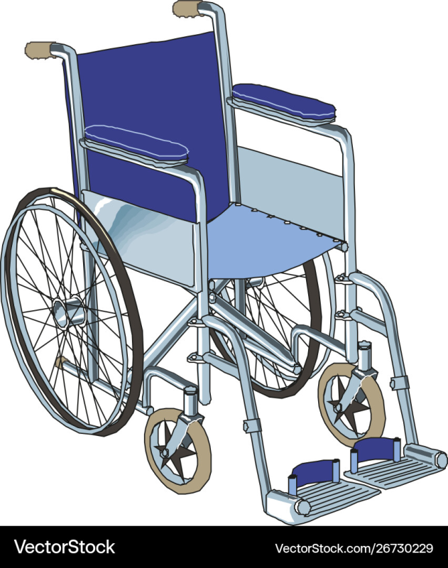Инвалид в коляске на прозрачном фоне