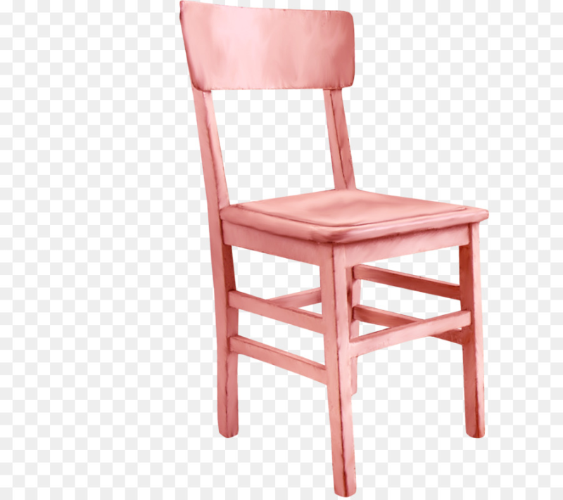 Деревянный стул на белом фоне