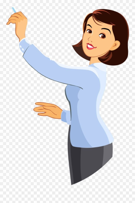 Учитель на прозрачном фоне