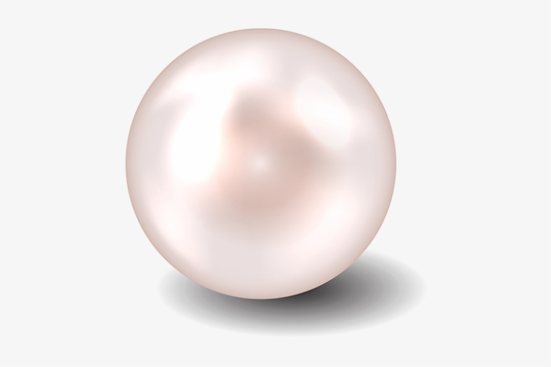 Жемчуг на белом фоне