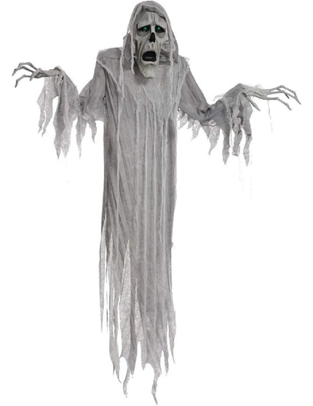 Страшный призрак на прозрачном фоне