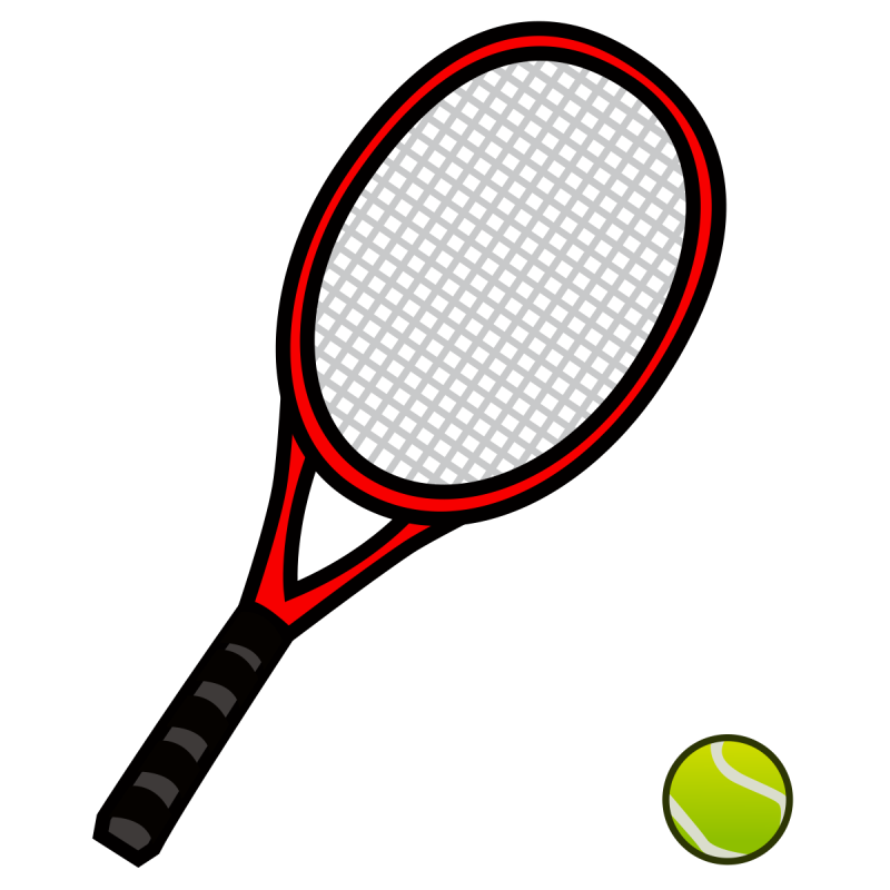 Теннисная ракетка на прозрачном фоне