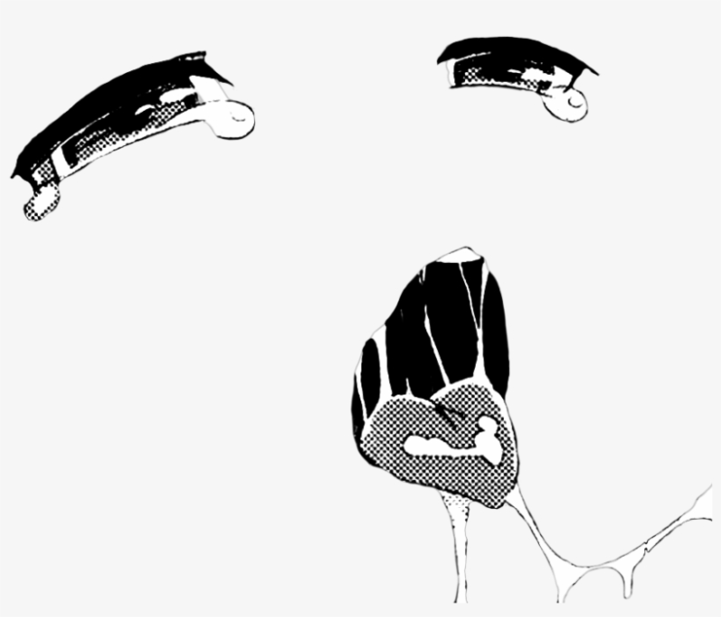 Язык аниме без фона