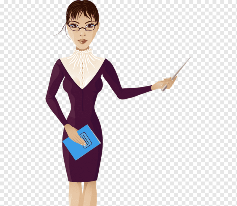 Учитель на прозрачном фоне