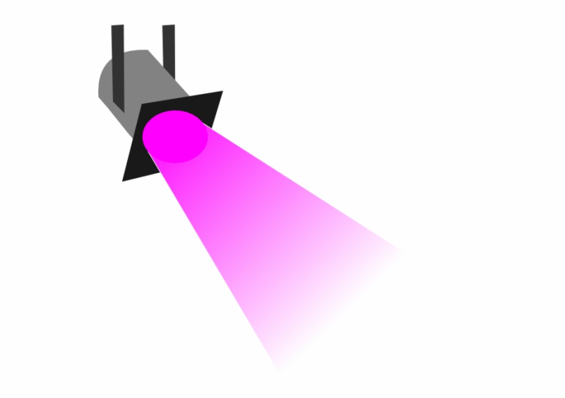 Луч прожектора вектор