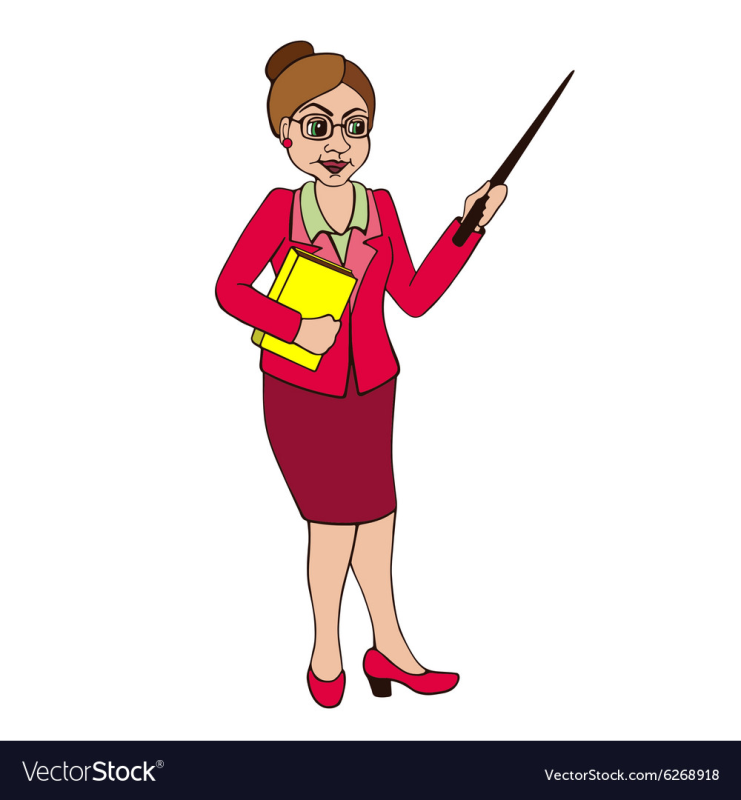 Учительница с указкой