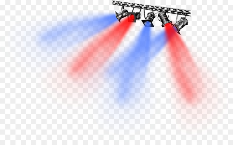 Свет прожектора на прозрачном фоне